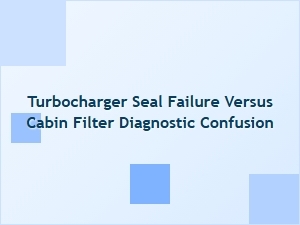 Turbocharger Leaks or Cabin Filter Issues